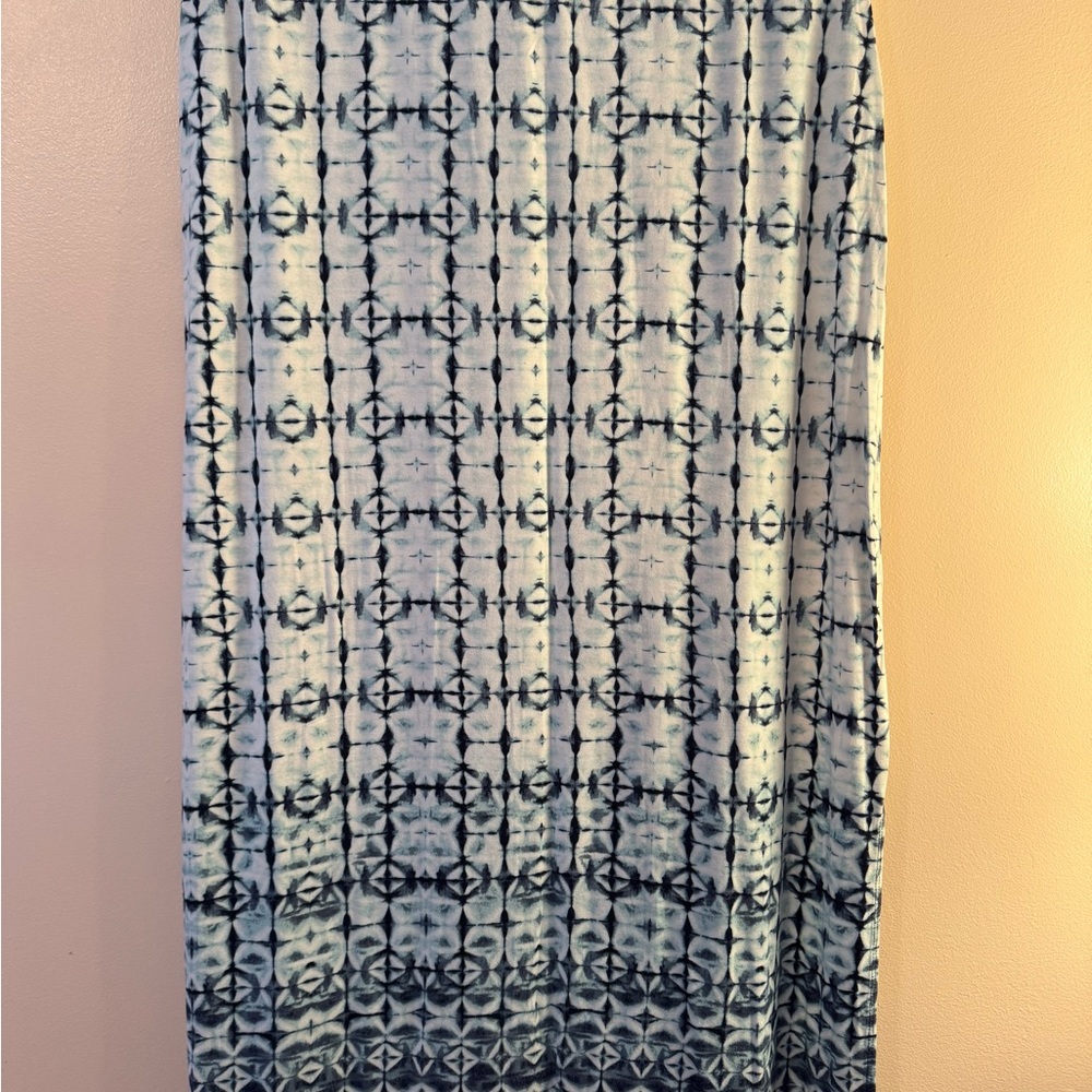 a.n.a Blue and White Patterned Skirt